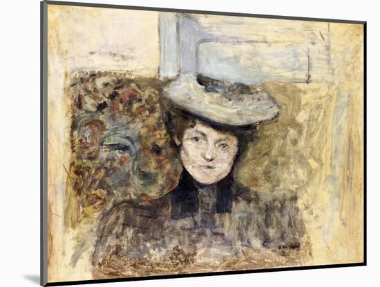 Woman with Netted Hat; Femme Au Chapeau De Tulle, C.1901-03-Edouard Vuillard-Mounted Giclee Print