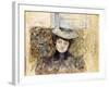 Woman with Netted Hat; Femme Au Chapeau De Tulle, C.1901-03-Edouard Vuillard-Framed Giclee Print