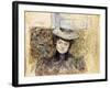 Woman with Netted Hat; Femme Au Chapeau De Tulle, C.1901-03-Edouard Vuillard-Framed Giclee Print