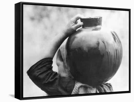 Woman with Olla, Mexico, c.1927-Tina Modotti-Framed Stretched Canvas