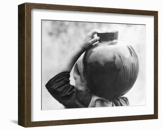 Woman with Olla, Mexico, c.1927-Tina Modotti-Framed Giclee Print