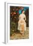 Woman with Oranges in Skirt, California-null-Framed Art Print