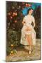 Woman with Oranges in Skirt, California-null-Mounted Art Print