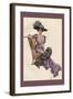 Woman with Ostrich Fan-Harrison Fisher-Framed Art Print