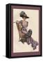 Woman with Ostrich Fan-Harrison Fisher-Framed Stretched Canvas