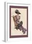 Woman with Ostrich Fan-Harrison Fisher-Framed Art Print