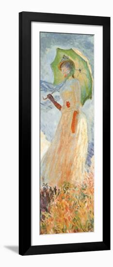 Woman with Parasol (detail)-Claude Monet-Framed Art Print