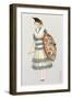 Woman with Parasol, Fashion Illustration-null-Framed Art Print