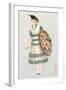 Woman with Parasol, Fashion Illustration-null-Framed Art Print