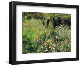 Woman with Parasol in a Garden, 1873-Pierre-Auguste Renoir-Framed Giclee Print