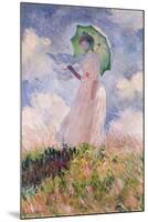 Woman with Parasol Turned to the Left, 1886-Claude Monet-Mounted Giclee Print