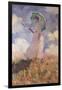 Woman with Parasol Turned to the Left (Suzanne Hoschedé), 1886-Claude Monet-Framed Giclee Print