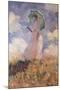 Woman with Parasol Turned to the Left (Suzanne Hoschedé), 1886-Claude Monet-Mounted Giclee Print