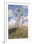 Woman with Parasol Turned to the Left-Claude Monet-Framed Premium Giclee Print