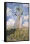 Woman with Parasol Turned to the Left-Claude Monet-Framed Stretched Canvas