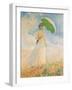 Woman with Parasol-Claude Monet-Framed Art Print