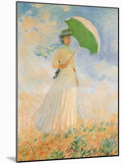 Woman with Parasol-Claude Monet-Mounted Art Print