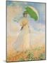 Woman with Parasol-Claude Monet-Mounted Art Print