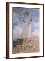 Woman with Parasol-Claude Monet-Framed Art Print