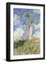 Woman with Parasol-Claude Monet-Framed Art Print