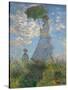 Woman With Parasol-Claude Monet-Stretched Canvas
