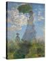 Woman With Parasol-Claude Monet-Stretched Canvas