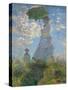 Woman With Parasol-Claude Monet-Stretched Canvas