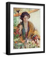 Woman with Parasol-Richard Edward Miller-Framed Giclee Print