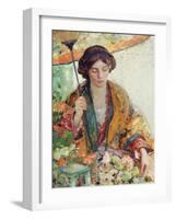 Woman with Parasol-Richard Edward Miller-Framed Giclee Print