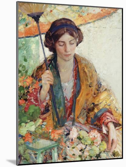 Woman with Parasol-Richard Edward Miller-Mounted Giclee Print