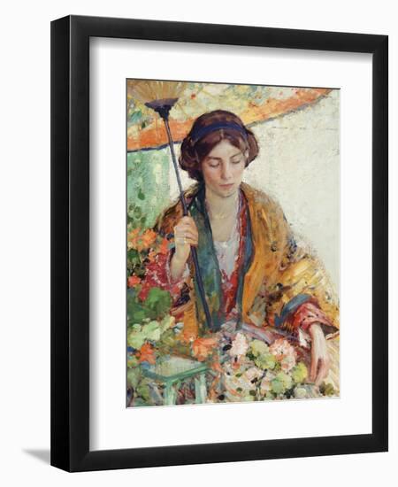 Woman with Parasol-Richard Edward Miller-Framed Giclee Print