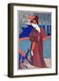 Woman with Peacocks, from "L'Estampe Moderne," Published Paris 1897-99-Louis John Rhead-Framed Giclee Print