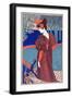 Woman with Peacocks, from "L'Estampe Moderne," Published Paris 1897-99-Louis John Rhead-Framed Giclee Print