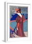 Woman with Peacocks, from "L'Estampe Moderne," Published Paris 1897-99-Louis John Rhead-Framed Giclee Print