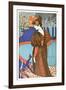 Woman with Peacocks-Alphonse Mucha-Framed Art Print