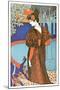 Woman with Peacocks-Alphonse Mucha-Mounted Art Print