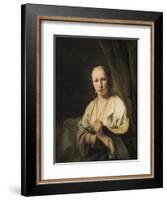 Woman with Pearls in her Hair, c.1653-Ferdinand Bol-Framed Giclee Print