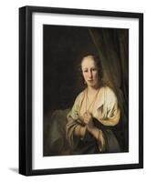 Woman with Pearls in her Hair, c.1653-Ferdinand Bol-Framed Giclee Print