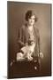 Woman with Pekingese-null-Mounted Photographic Print