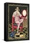 Woman with Perfume Atomizer-null-Framed Stretched Canvas