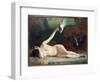 Woman with Pigeons, circa 1883-Ernst Philippe Zacharie-Framed Giclee Print