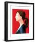 Woman with Ponytail-Enrico Varrasso-Framed Art Print