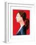 Woman with Ponytail-Enrico Varrasso-Framed Art Print