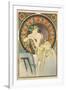 Woman with Poppies, 1898-Alphonse Mucha-Framed Giclee Print