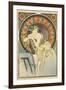 Woman with Poppies, 1898-Alphonse Mucha-Framed Giclee Print