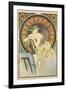 Woman with Poppies, 1898-Alphonse Mucha-Framed Giclee Print