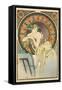 Woman with Poppies, 1898-Alphonse Mucha-Framed Stretched Canvas