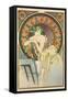 Woman with Poppies, 1898-Alphonse Mucha-Framed Stretched Canvas