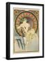 Woman with Poppies, 1898-Alphonse Mucha-Framed Giclee Print