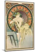 Woman with Poppies, 1898-Alphonse Mucha-Mounted Giclee Print